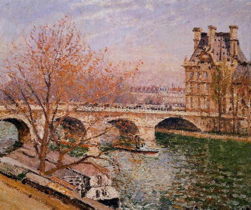 The Pont Royal and the Pavillion de Flore - 卡米耶·毕沙罗